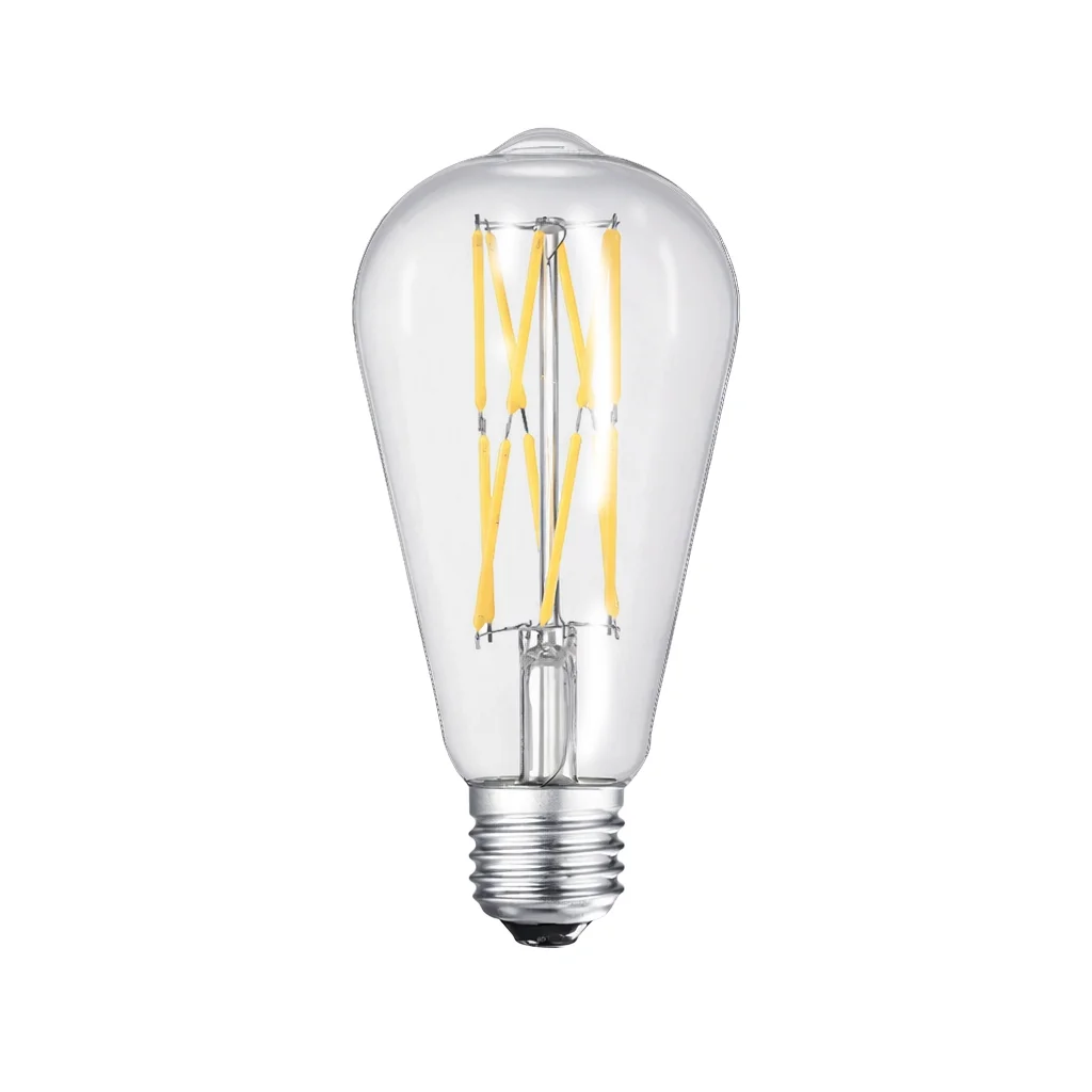 12W LED Filament Bulb 12-24V, 1200 Lumens, 2700K E26 base