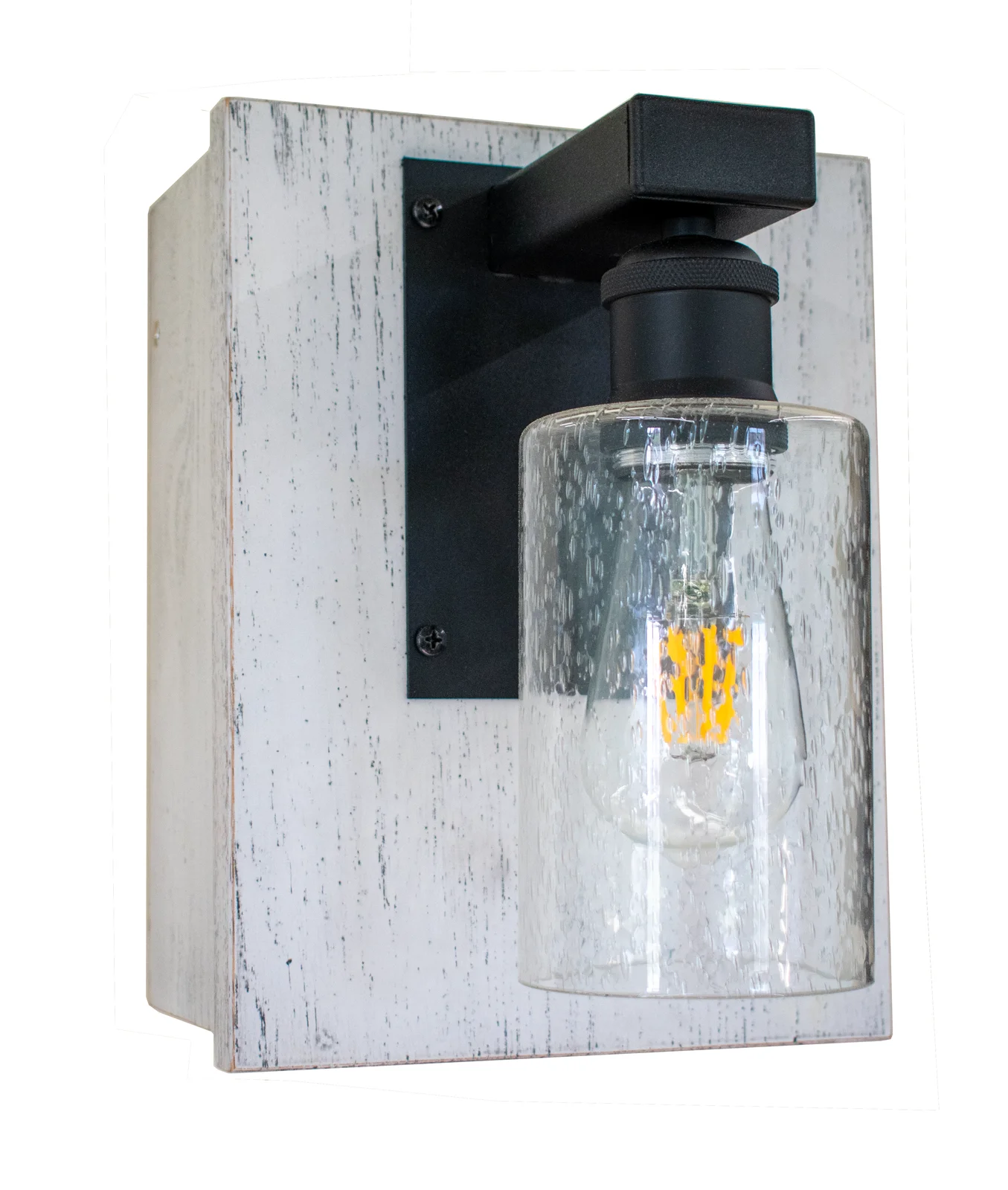 Mini-Glo Wall Light with Pullchain Switch, White