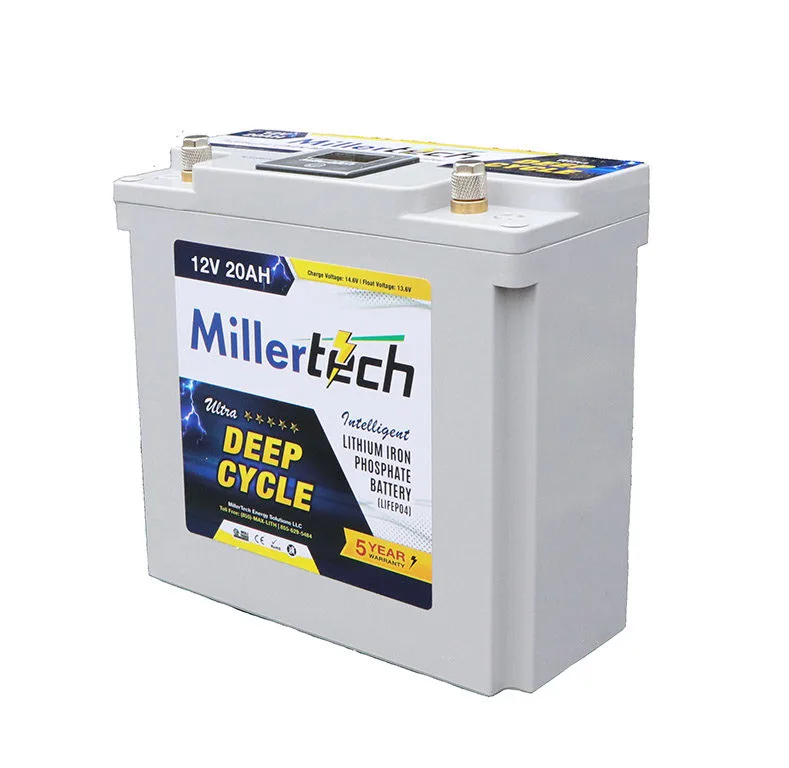 MillerTech 12V 20Ah LiFePO4 Lithium Battery — MT-1220L