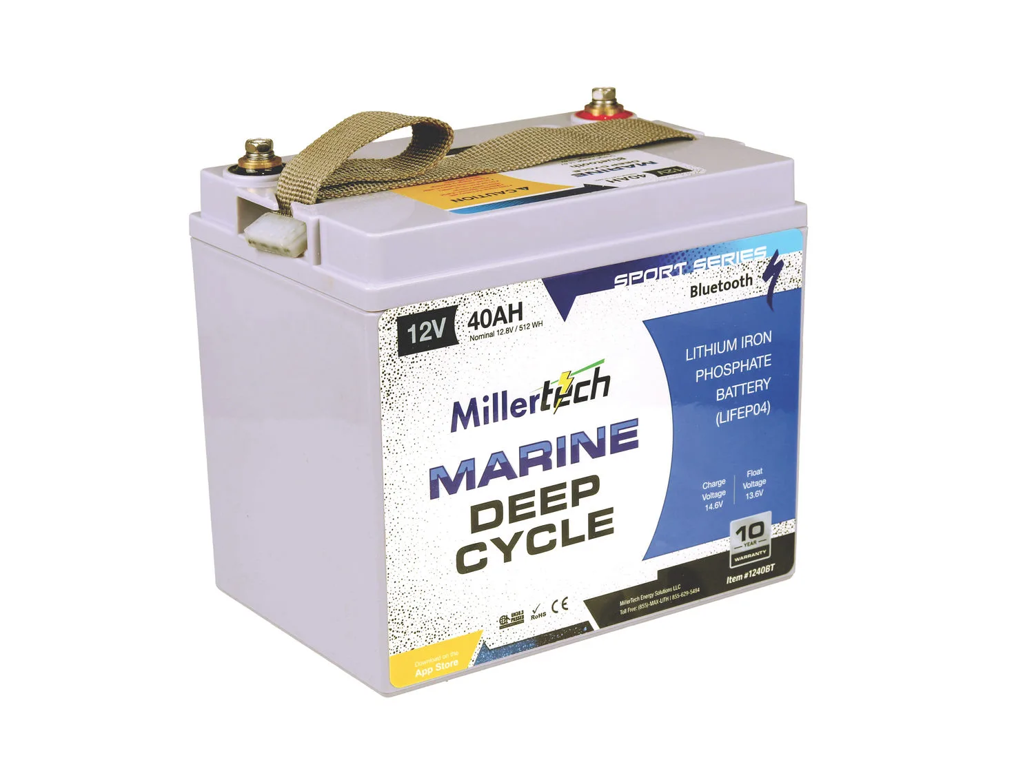 MillerTech Sport Series 12V 40Ah Battery — MT-1240-BT
