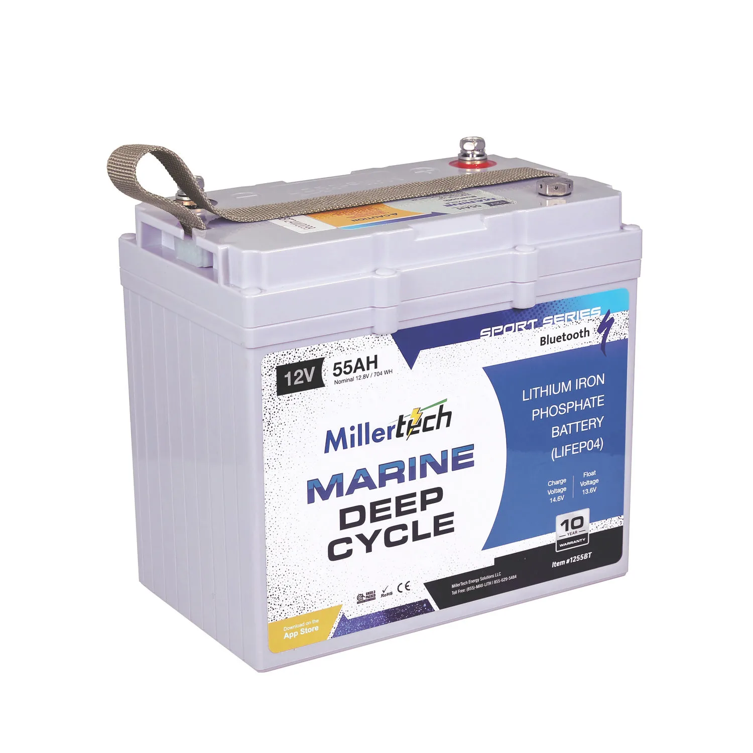 MillerTech Sport Series 12V 55Ah Battery — MT-1255-BT