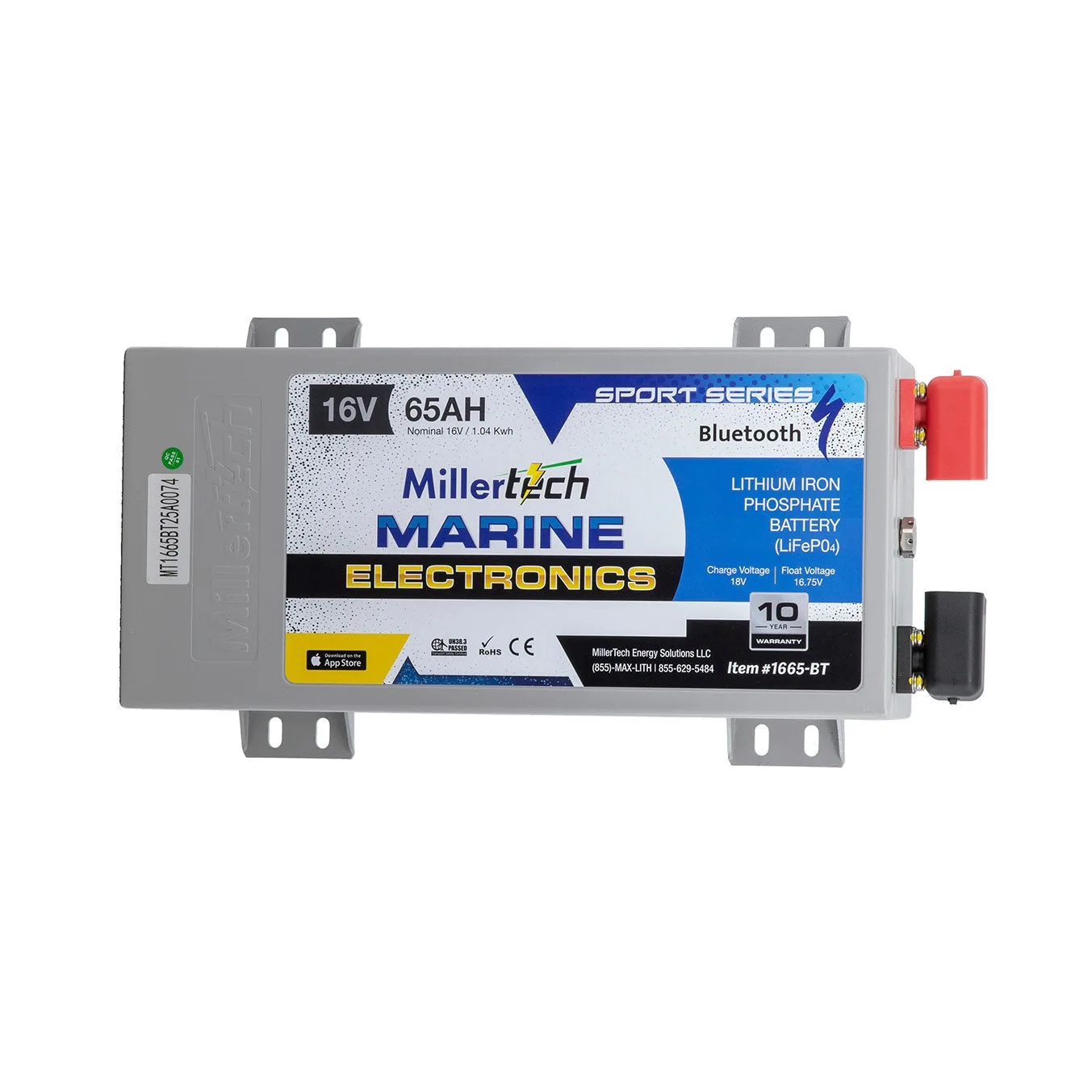 MillerTech Sport Series 24V 65Ah Battery — MT-1665-BT
