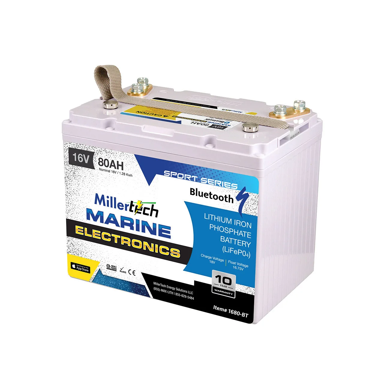 MillerTech Sport Series 24V 80Ah Battery — MT-1680-BT
