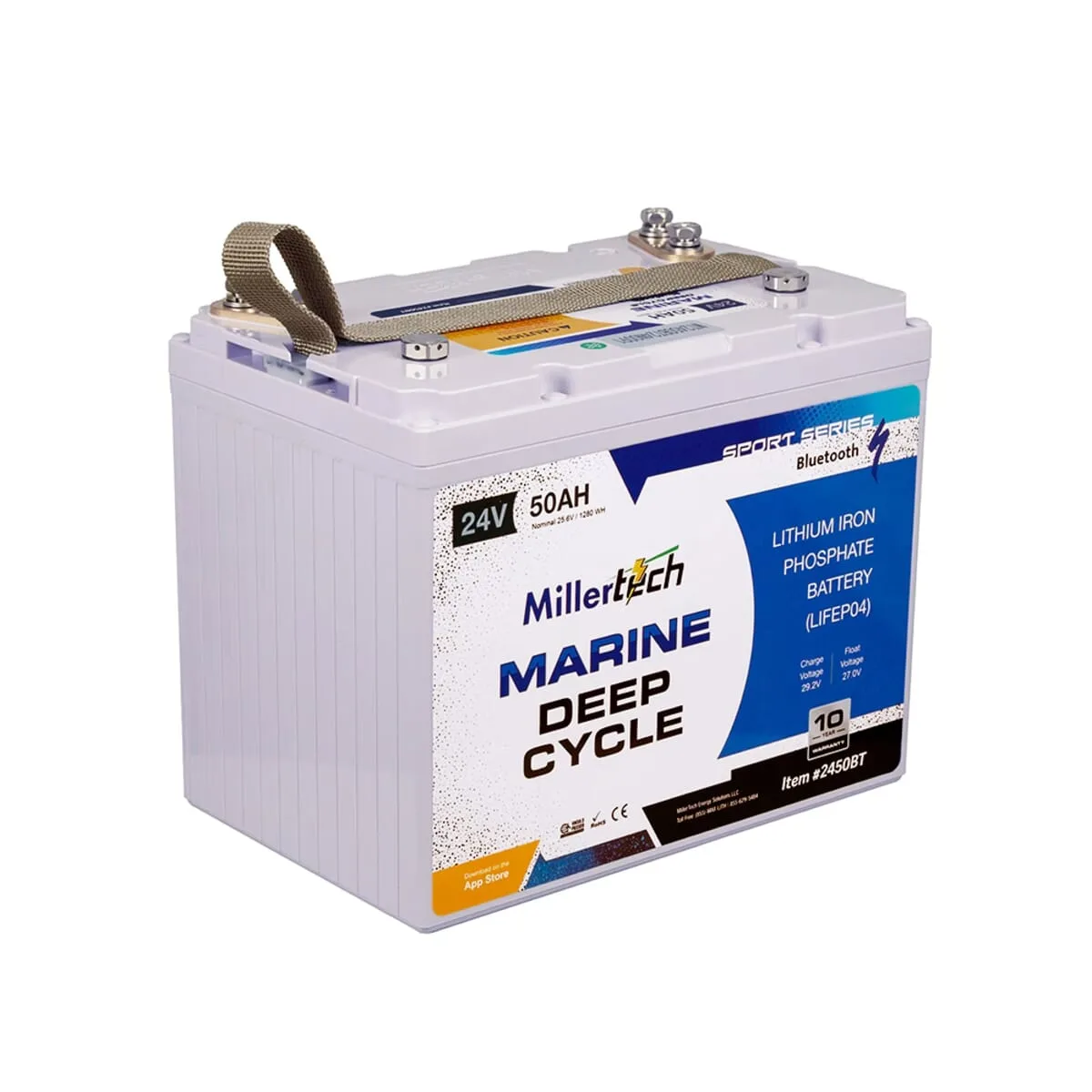 MillerTech Sport Series G24 24V 50Ah Battery — MT-2450G24-BT