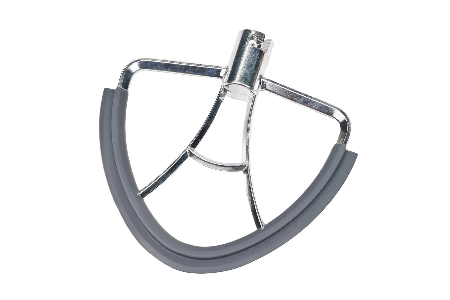 Stainless Steel Mixer Paddle with Silicone Scraper