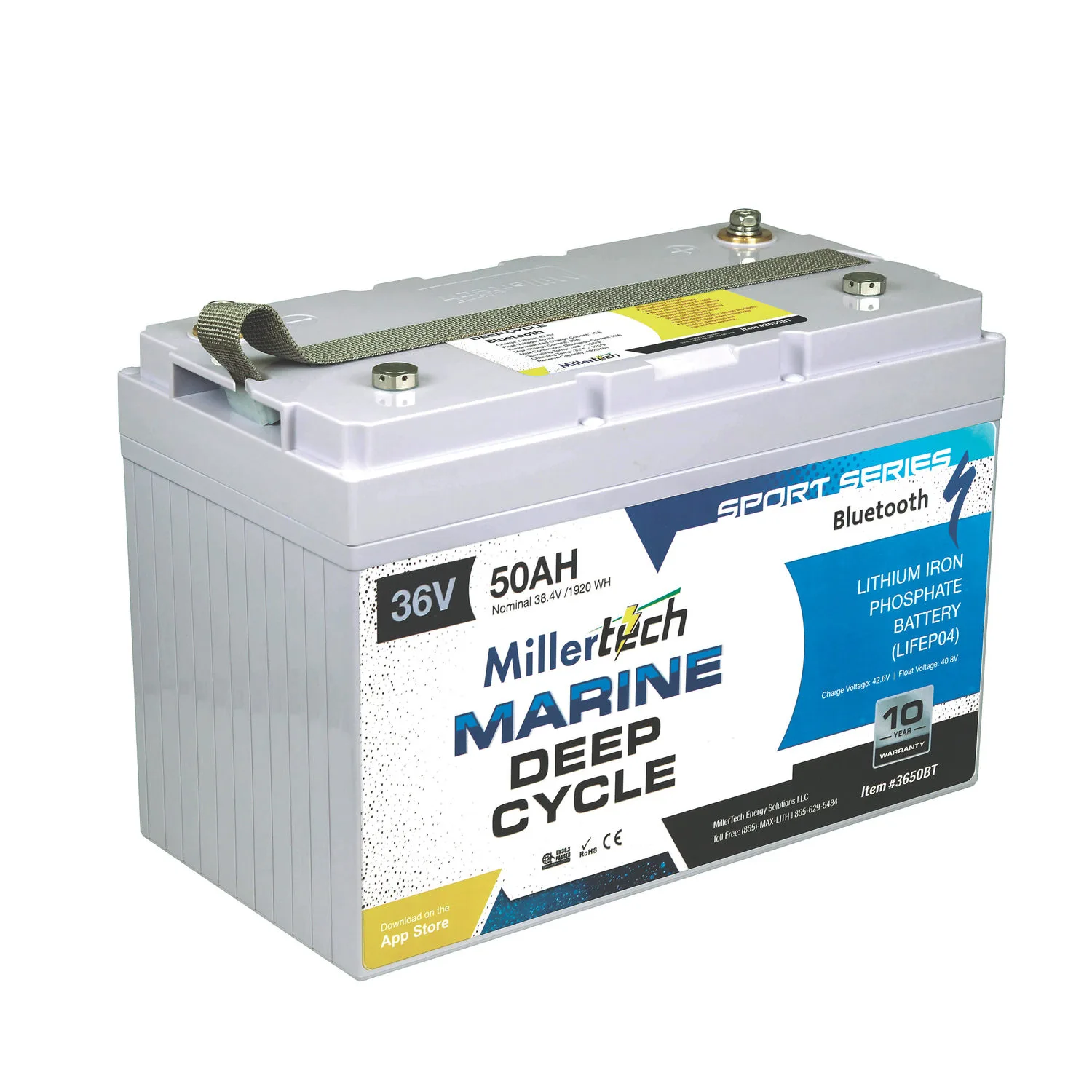 MillerTech Sport Series 36V 50Ah Battery — MT-3650-BT