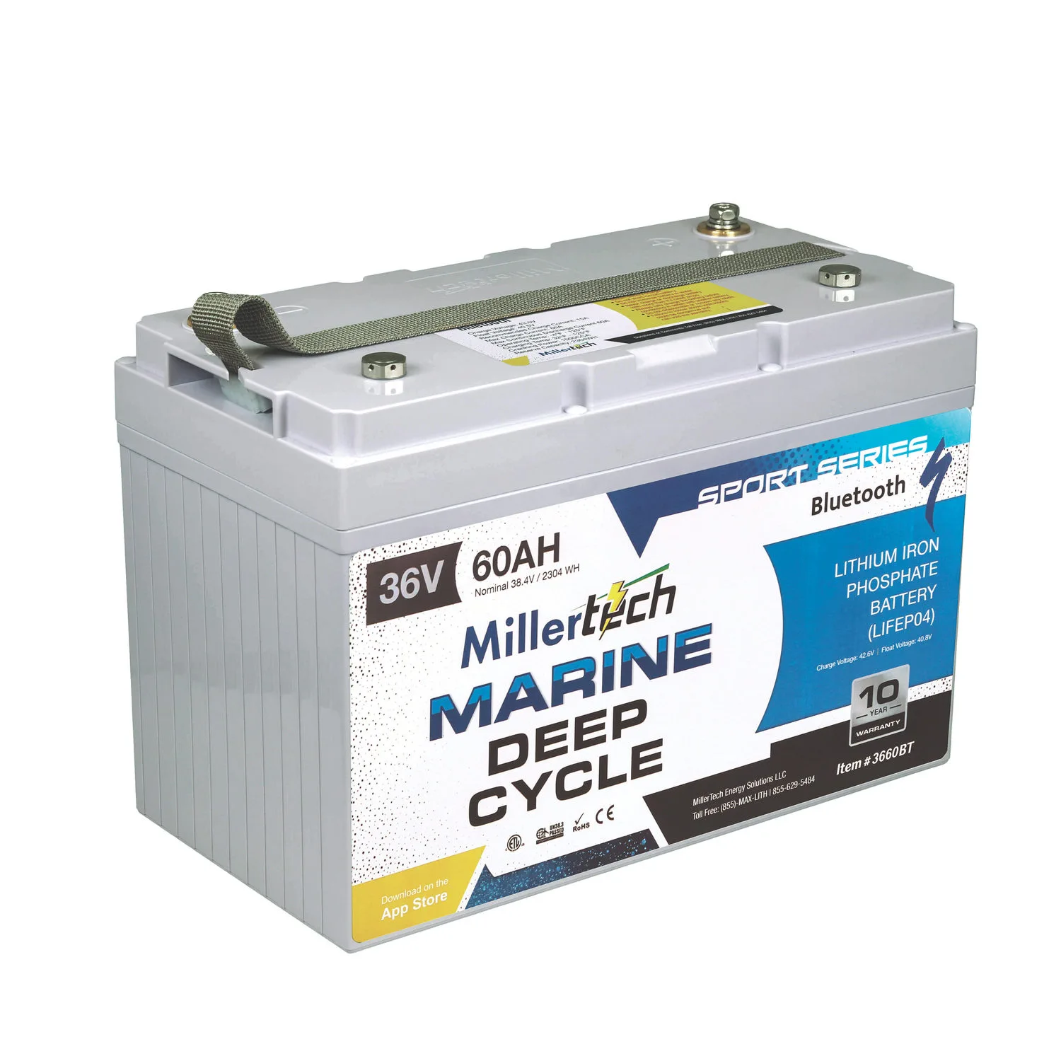 MillerTech Sport Series 36V 60Ah Battery — MT-3660-BT
