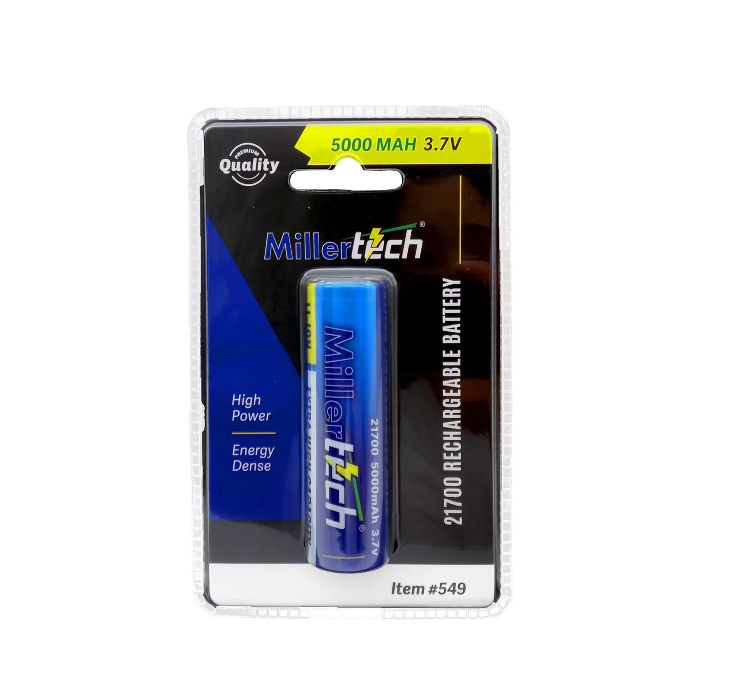 Millertech 21700 Rechargeable Battery