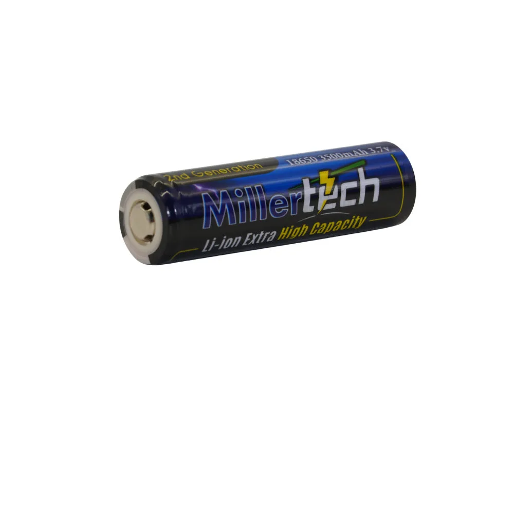 2-Pk Millertech 2nd Gen 18650 Batteries