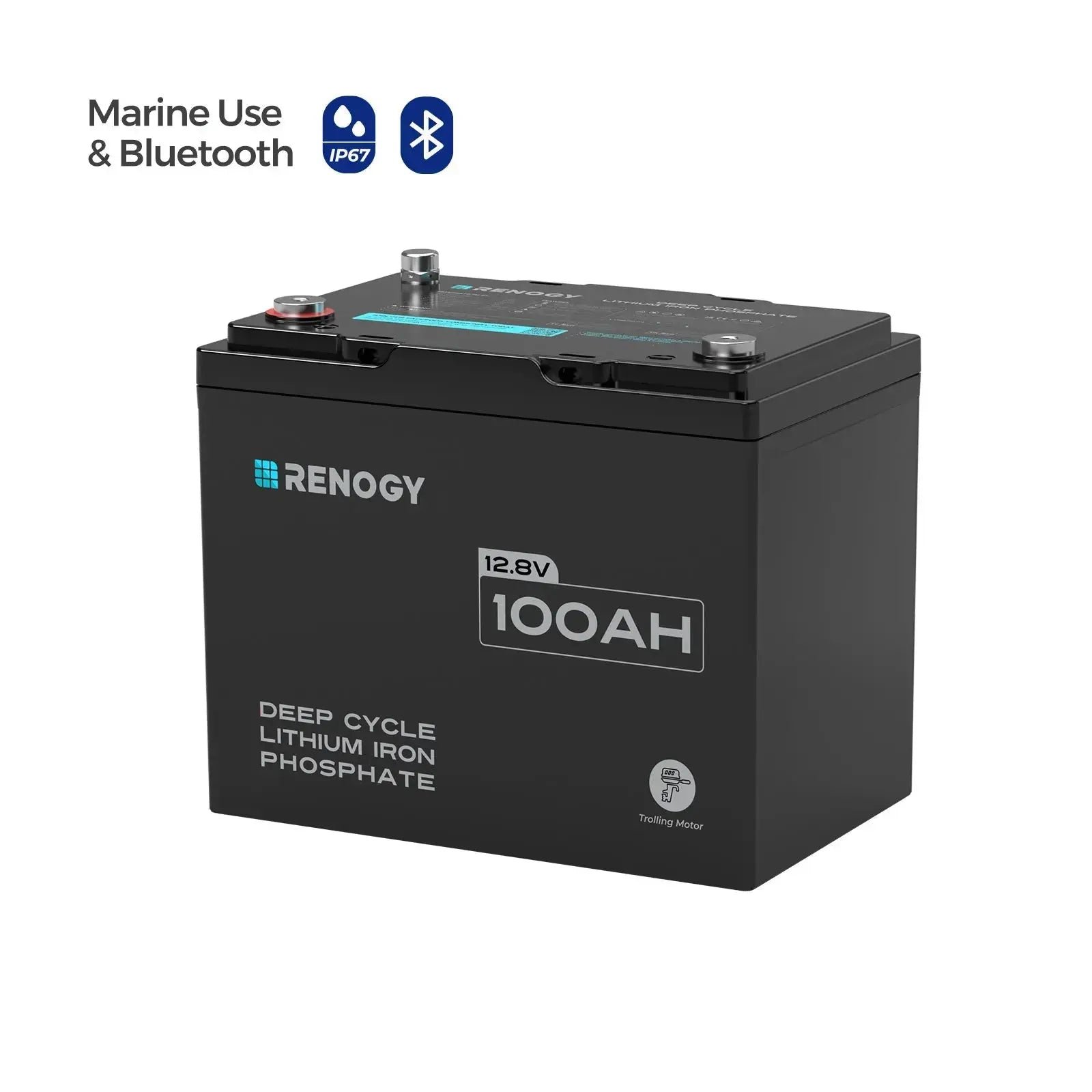 Renogy 12V 100Ah Trolling Motor Lithium Iron Phosphate Battery