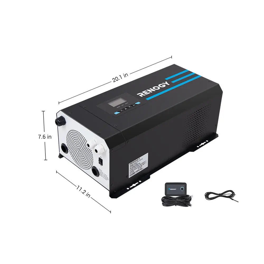 12V 3000W power frequency inverter charger, adjustable from 100 to 120Vac