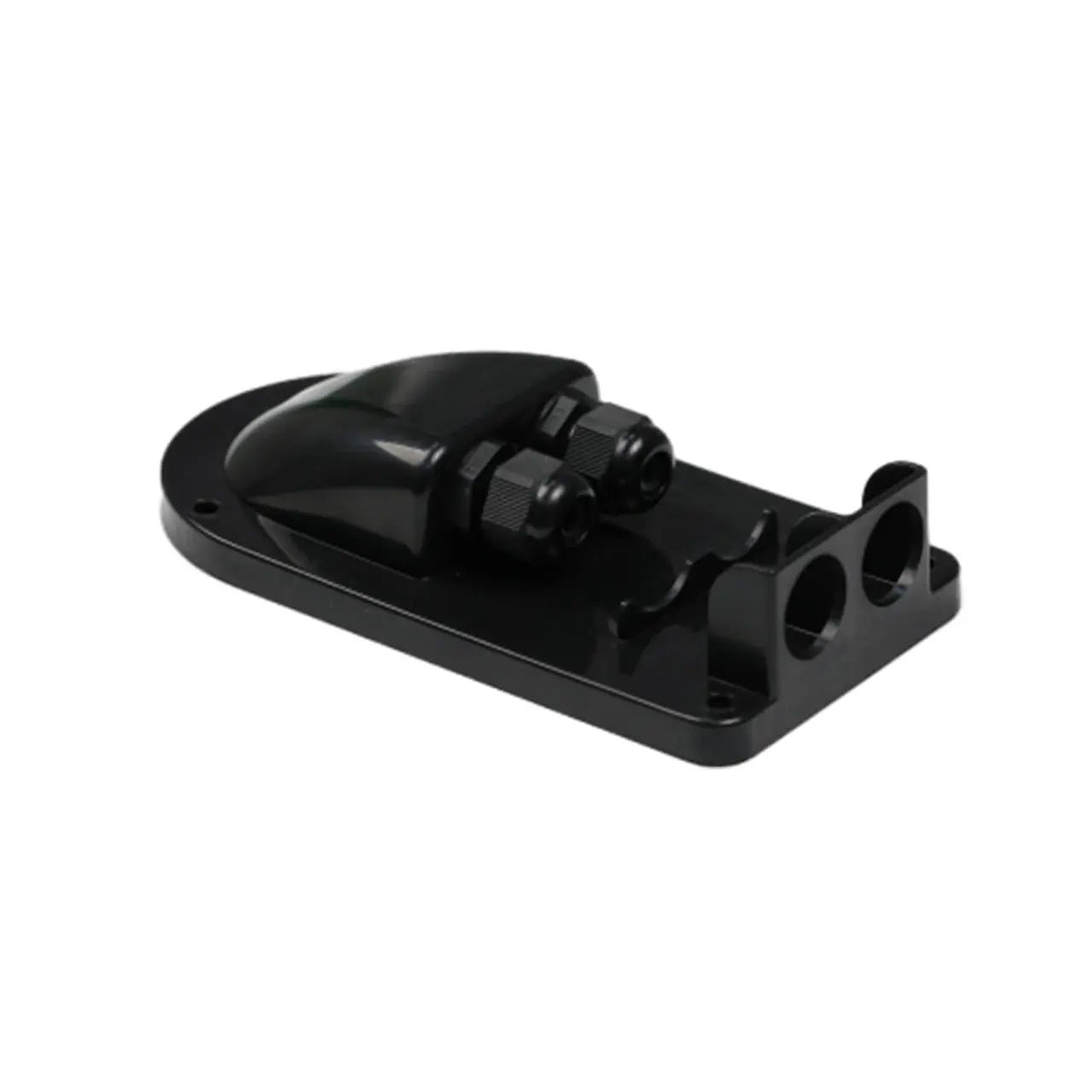 Solar Double Cable Entry Gland+12in 10AWG Red/Black Adaptor Kit Pair+Two MC4 sealing heads