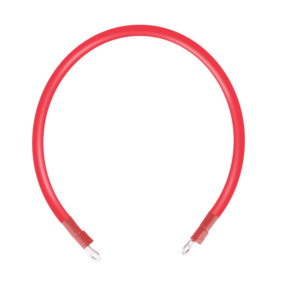 1ft 8AWG ANL Fuse Cable with Double Ring Terminals for 3/8 in Lugs