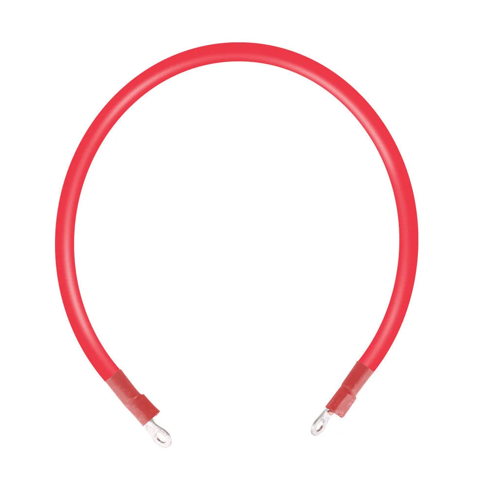 1ft 8AWG ANL Fuse Cable with Double Ring Terminals for 3/8 in Lugs