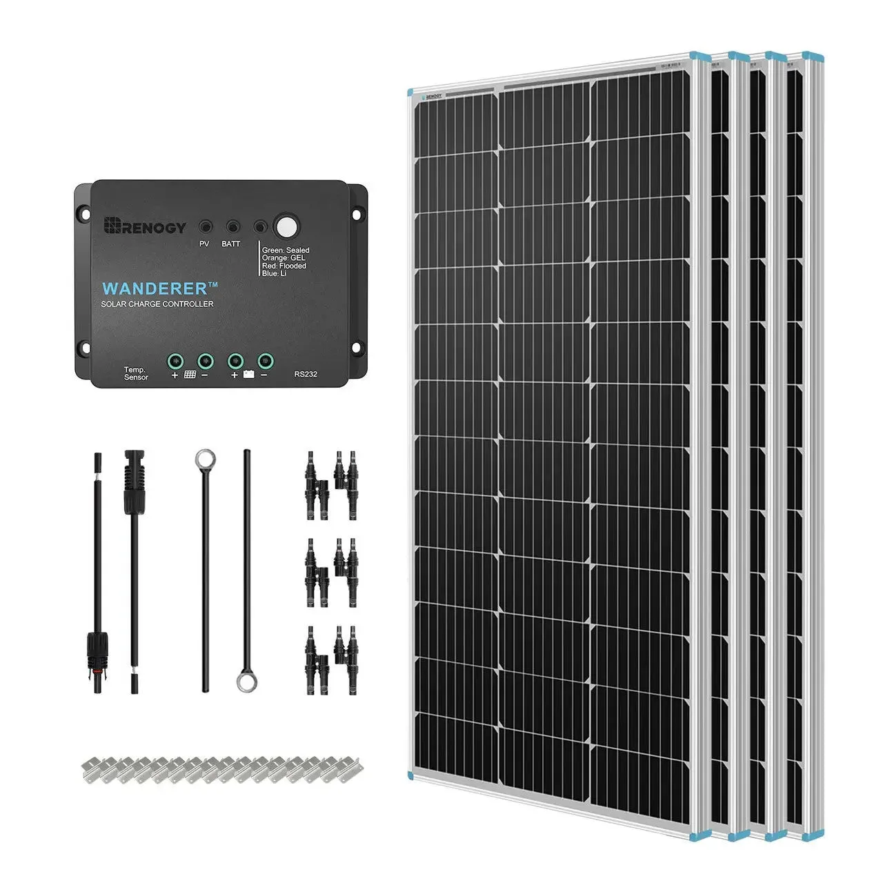 New 400 Watt 12 Volt Solar Premium Kit