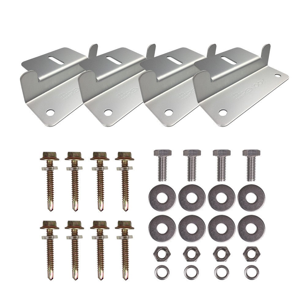 RNG-MTS-ZB - Renogy RNG-MTS-ZB Solar Panel Mounting Z Bracket Mount Supporting for RV, Roof, Boat, Set of 4 Units