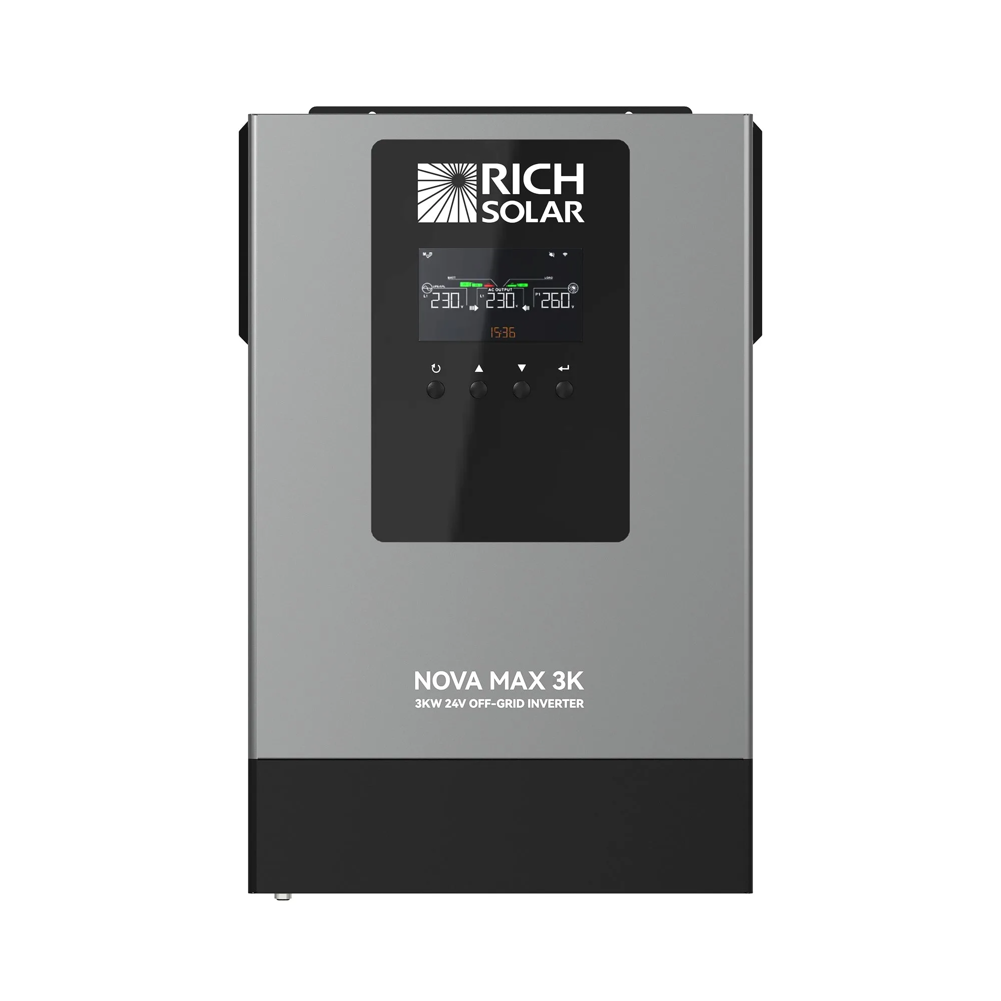 NOVA MAX 3K 2026 | 24V 3000W Off-Grid Hybrid Inverter | Pure Sine Wave Power for RVs, Campers, Vans, Trailers, Boats & Off-Grid Systems