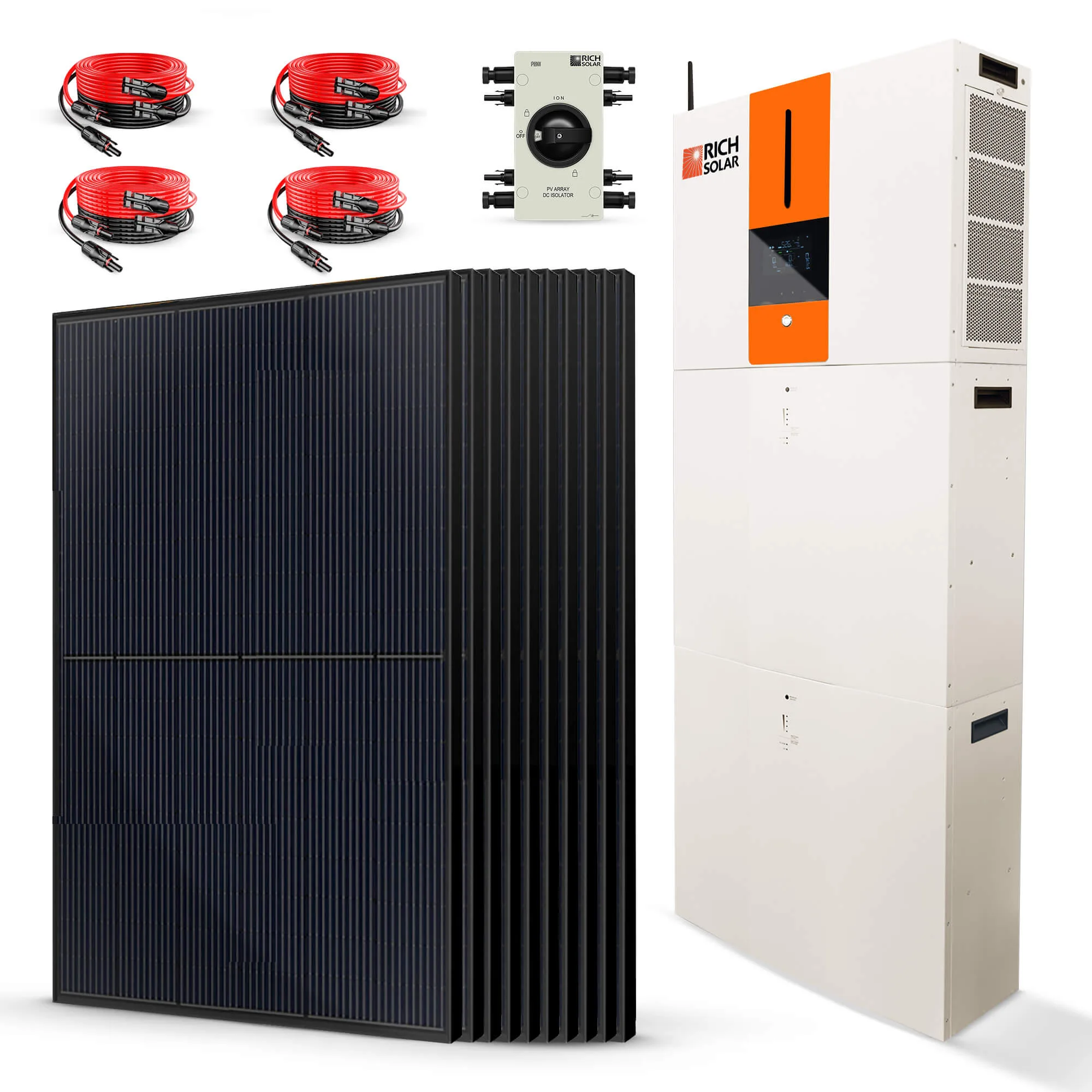 4000 Watt Solar | 48V 6500W/120V Hybrid Inverter | All-in-One Kit