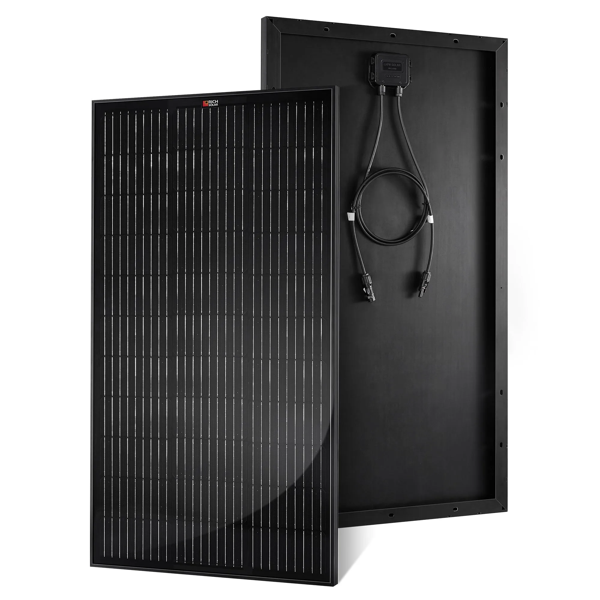 MEGA 100 ONYX | 100 Watt Solar Panel | Premier 12V Off-Grid Solar Panel for Vans, Campers, Boats | 25-Year Output Warranty | UL Certified