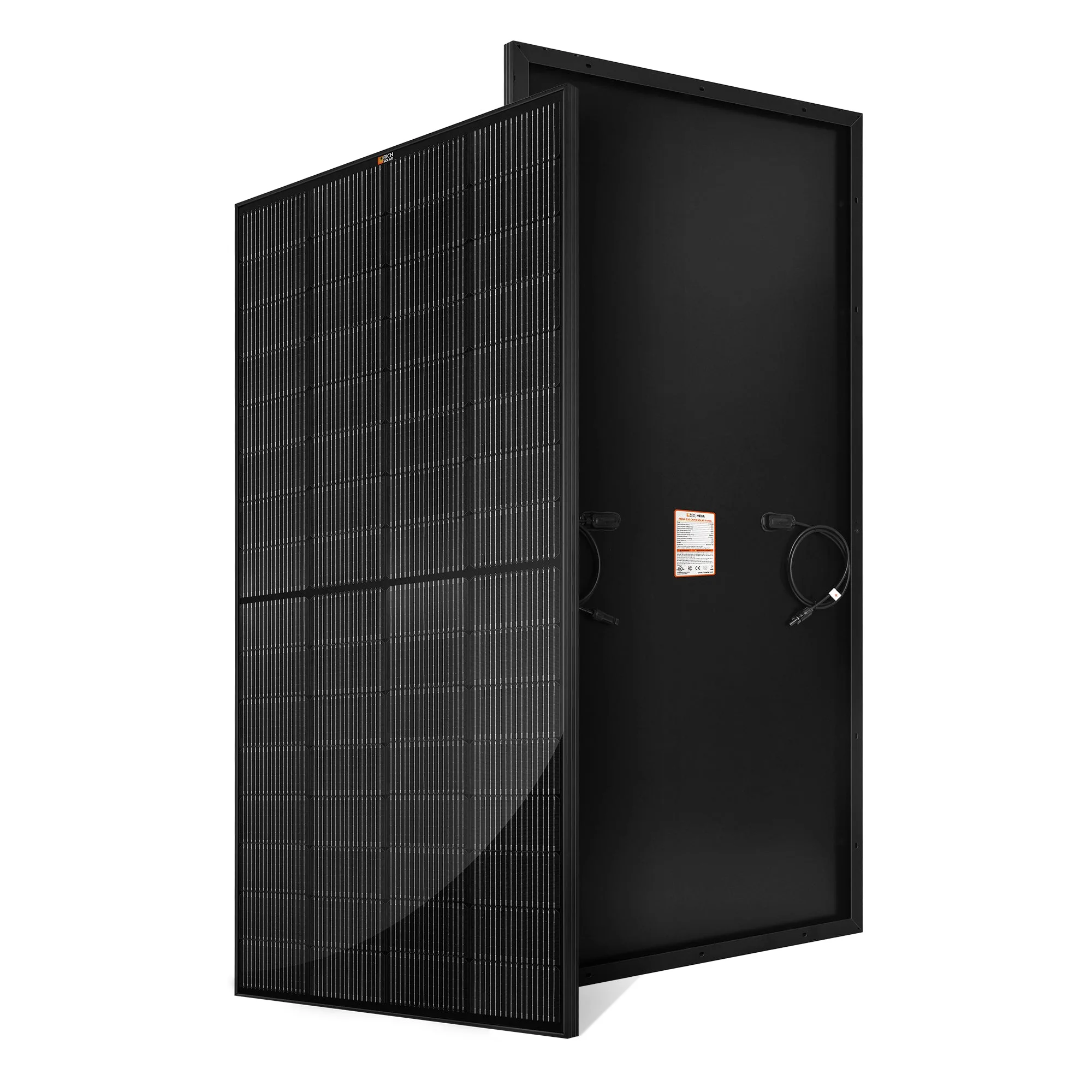 MEGA 250 ONYX | 250 Watt Solar Panel | Premier 12V Off-Grid Solar Panel for RVs, Vans, Boats | 25-Year Output Warranty | UL Certified