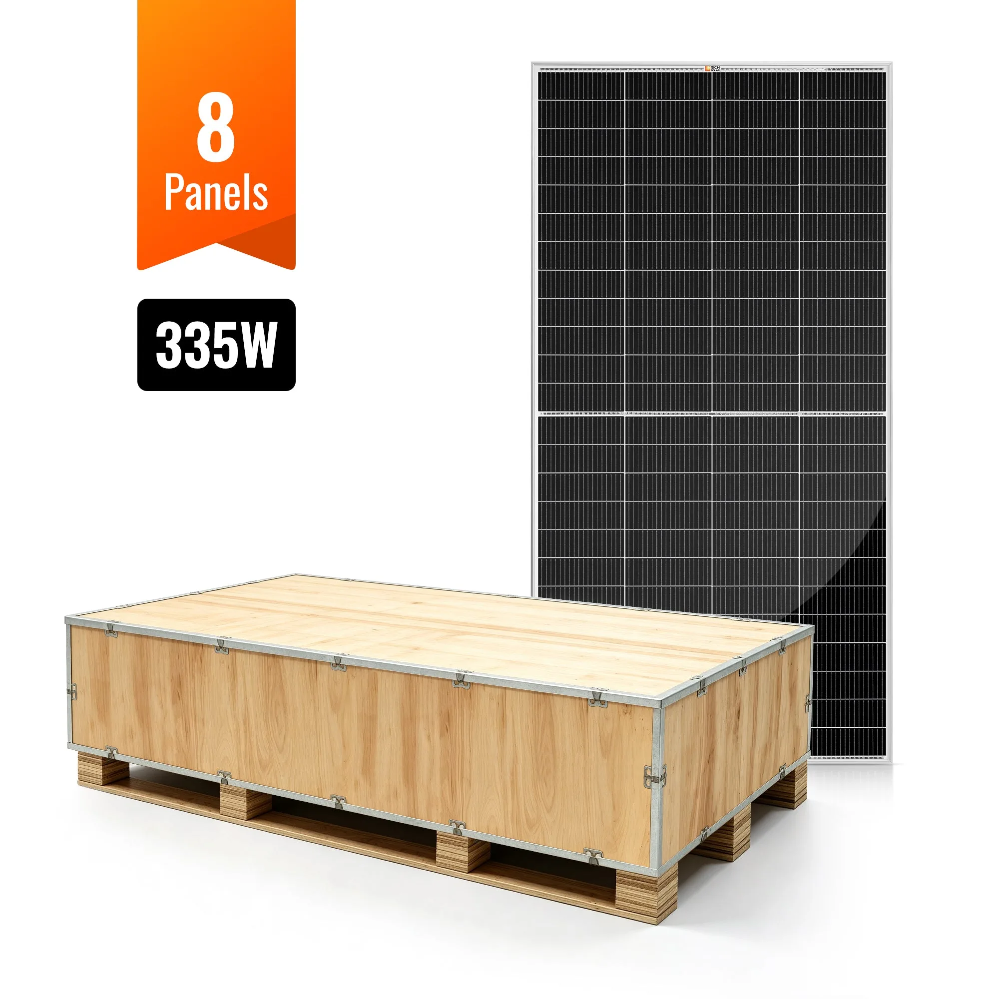 MEGA 335 PRO | 335 Watt Solar Panel | Premium Grid-tie or Off-grid Solar Panel for Residential, Commercial, Agriculture | 25-Year Output Warranty | UL Certified