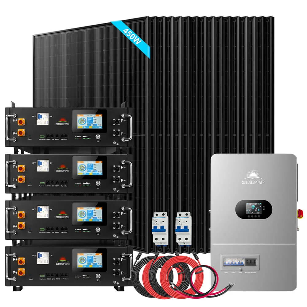 Off-Grid Solar Kit 12000W 48VDC 120/240VAC 20.48KWH Lithium Battery 16 X 450 Watts Solar Panels FR-12K20CP/ FR-12K20CE